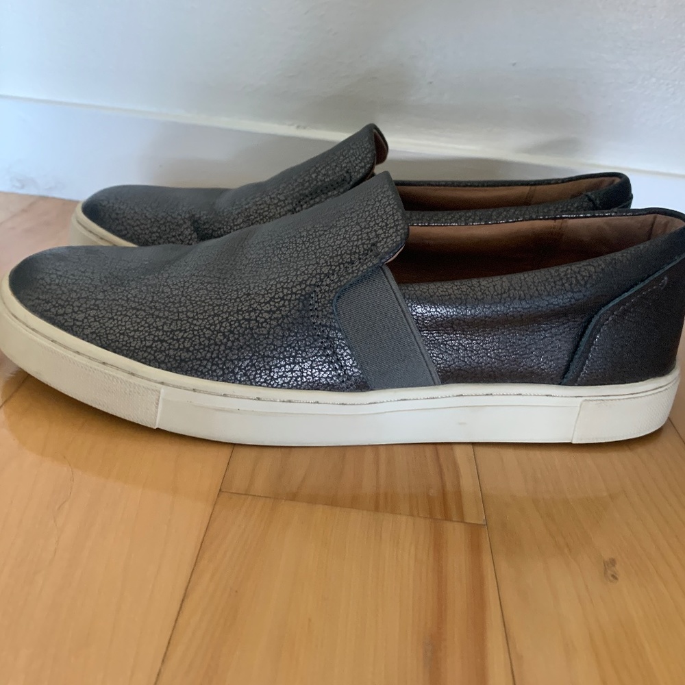 Frye Ivy Pewter Slip On Shoes -- Sz 7.5
